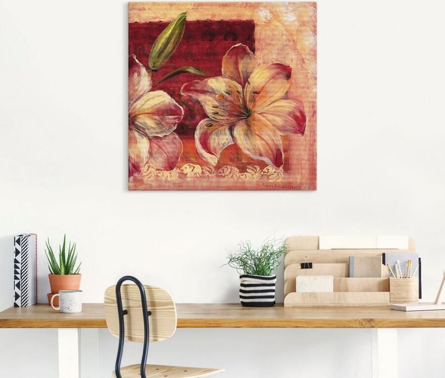 Artland Artprint op linnen Klassieke bloemen IV gespannen op een spieraam - Foto 6