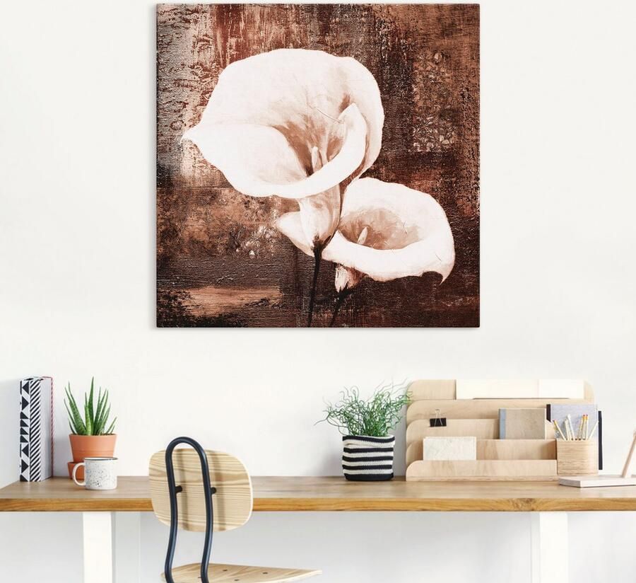 Artland Artprint op linnen Klassieke callas bruin gespannen op een spieraam - Foto 4