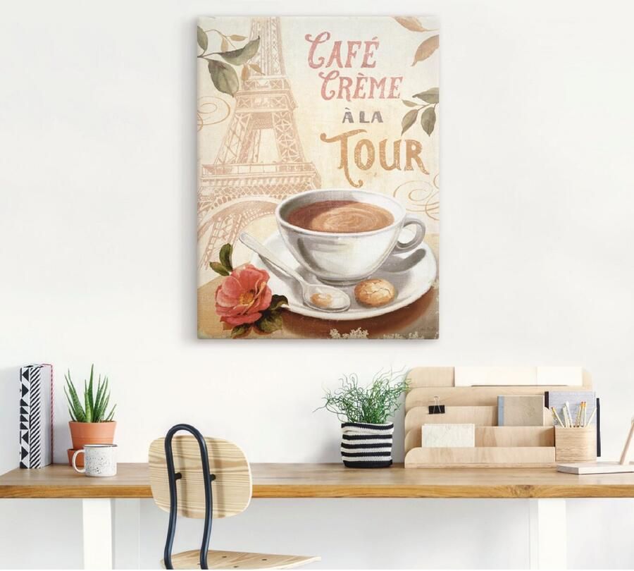 Artland Artprint op linnen Koffie in Europa II gespannen op een spieraam - Foto 3