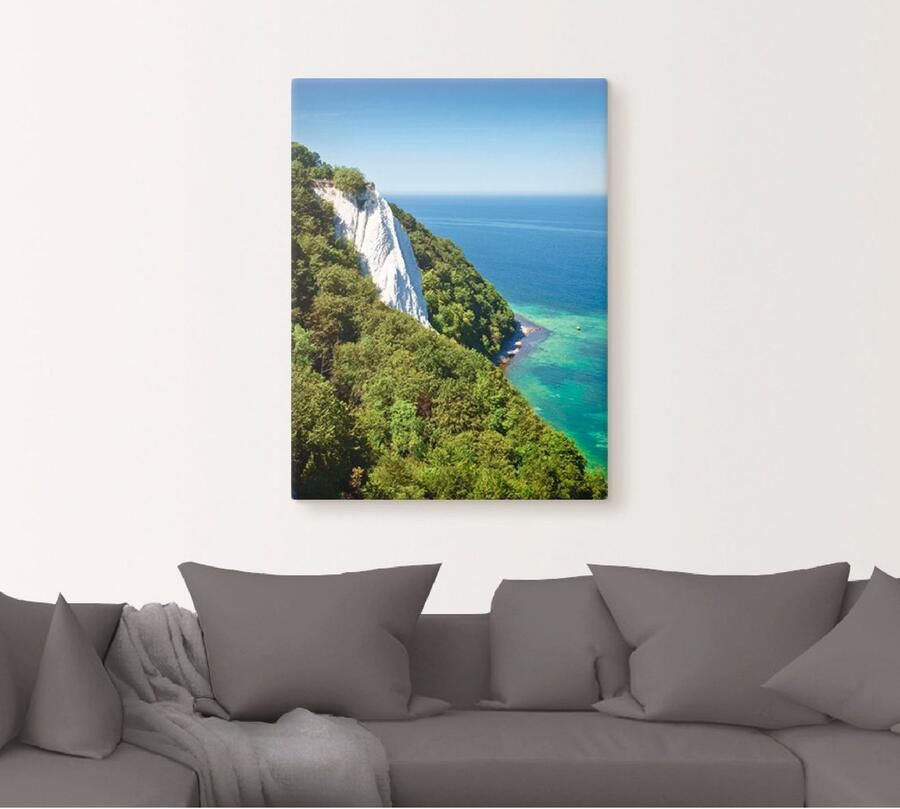 Artland Artprint op linnen Krijtrotsen eiland Rügen I - Foto 4