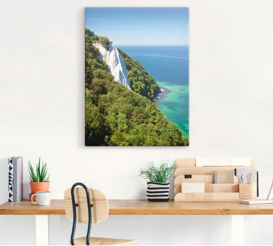 Artland Artprint op linnen Krijtrotsen eiland Rügen I - Foto 3