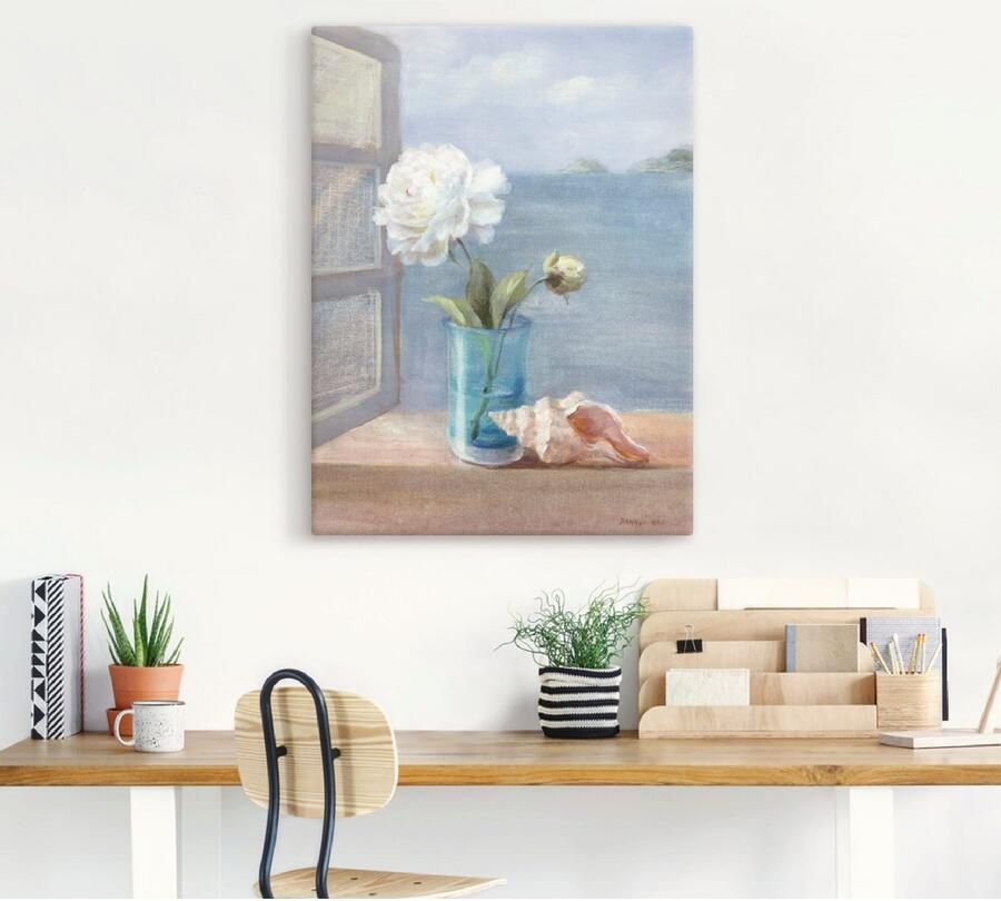 Artland Artprint op linnen Kusten bloemen I gespannen op een spieraam - Foto 5