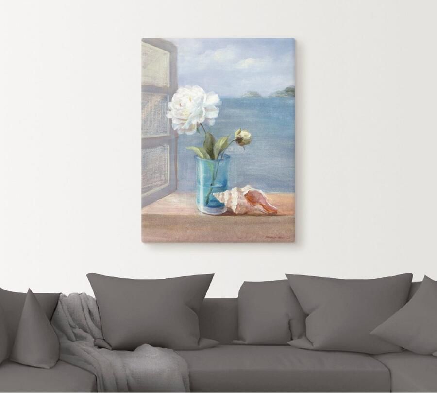 Artland Artprint op linnen Kusten bloemen I - Foto 5
