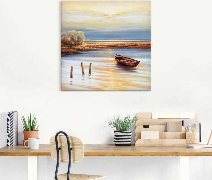 Artland Artprint op linnen Kustlijn - Foto 4