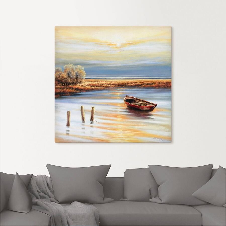 Artland Artprint op linnen Kustlijn