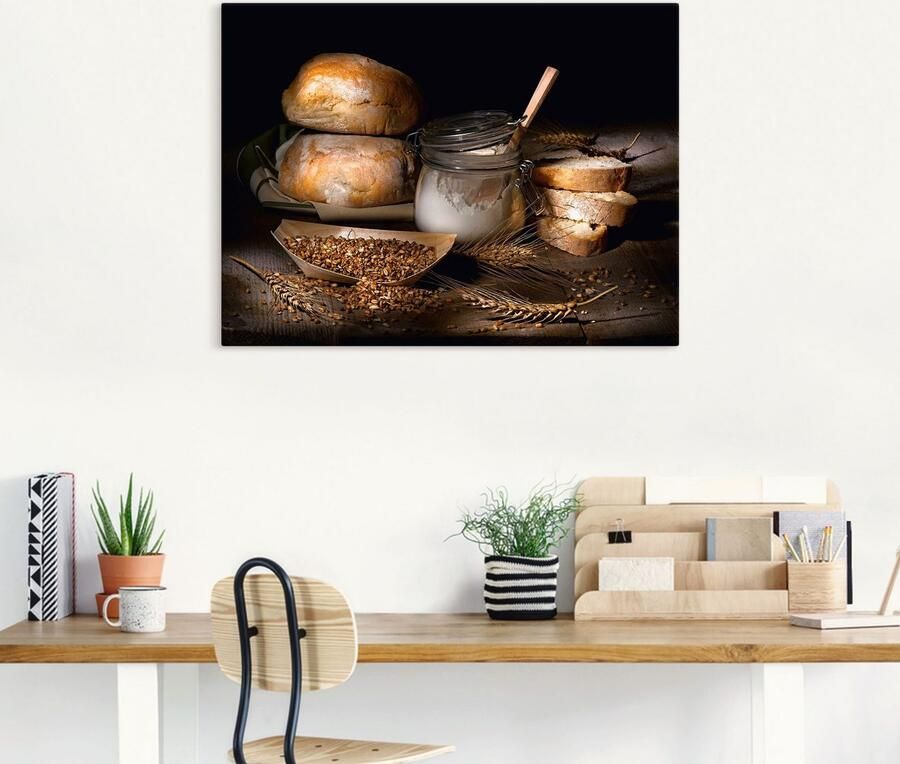 Artland Artprint op linnen Landbroden en graan stilleven - Foto 5