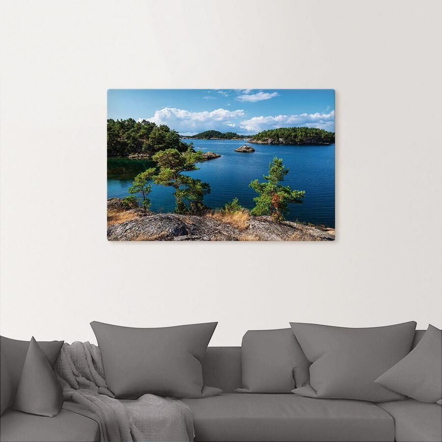 Artland Artprint op linnen Landschap schiereiland Riveneset Noorwegen - Foto 2