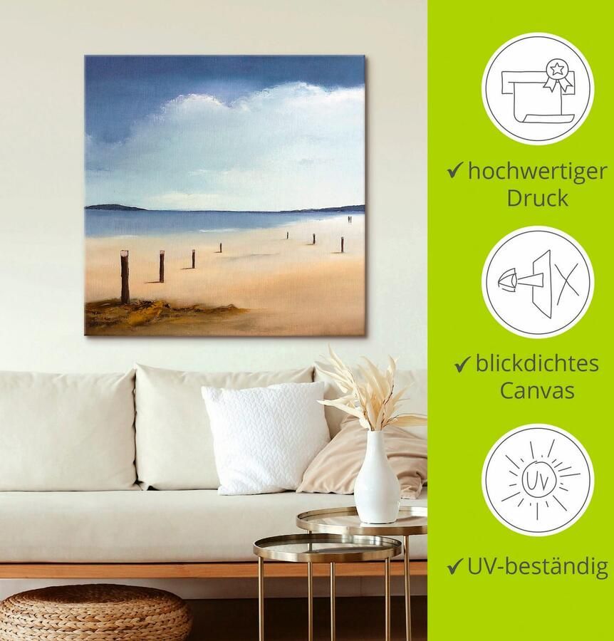 Artland Artprint op linnen Langs het strand - Foto 2