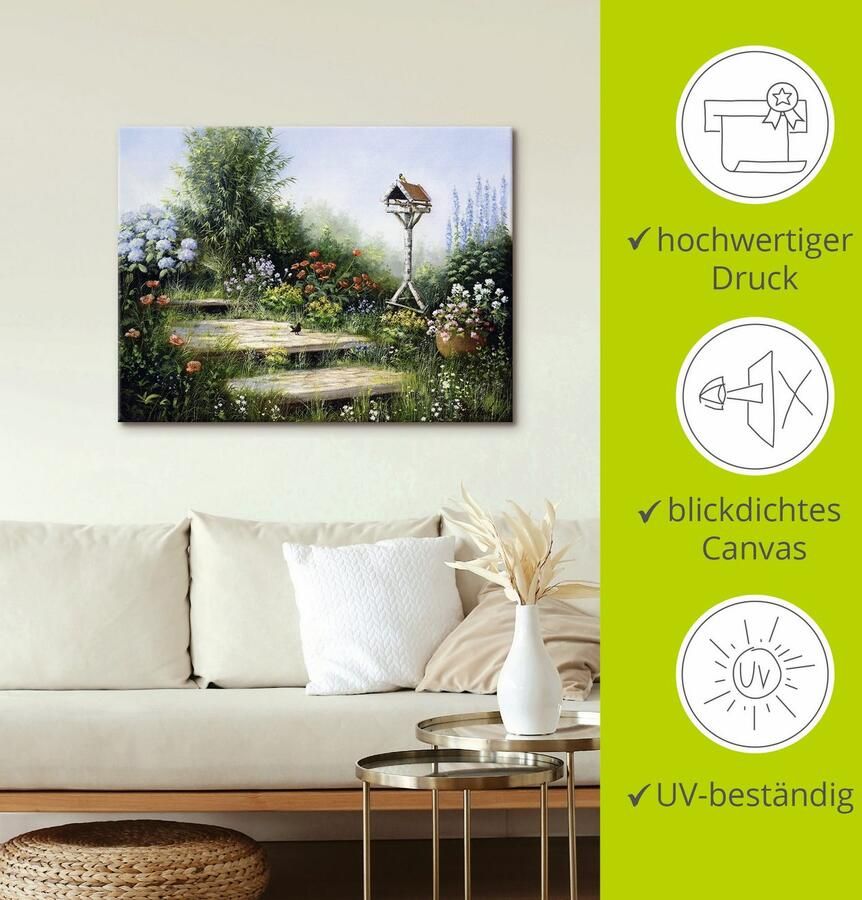 Artland Artprint op linnen Liederen van de vogels - Foto 3