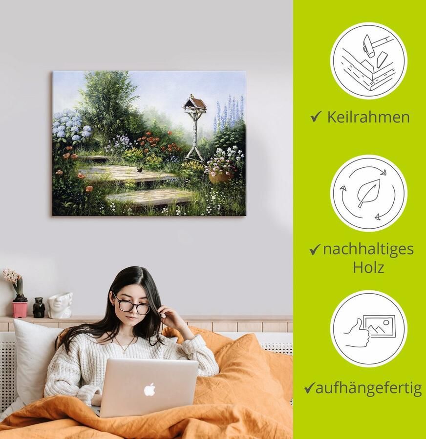 Artland Artprint op linnen Liederen van de vogels - Foto 2