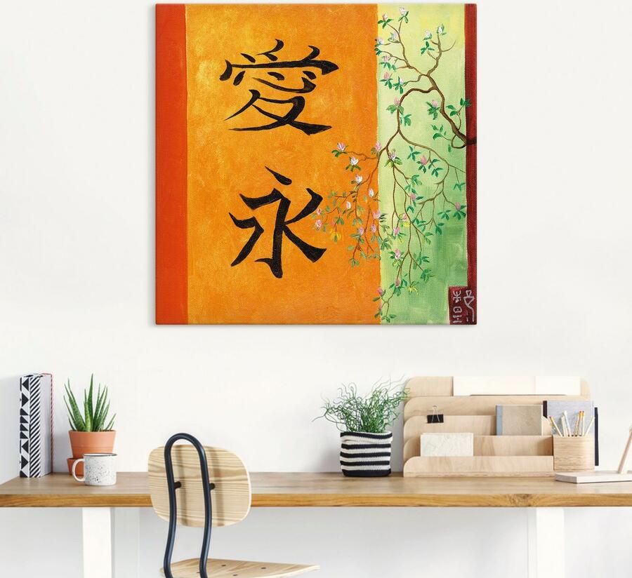 Artland Artprint op linnen Liefde eeuwigheid gespannen op een spieraam - Foto 5