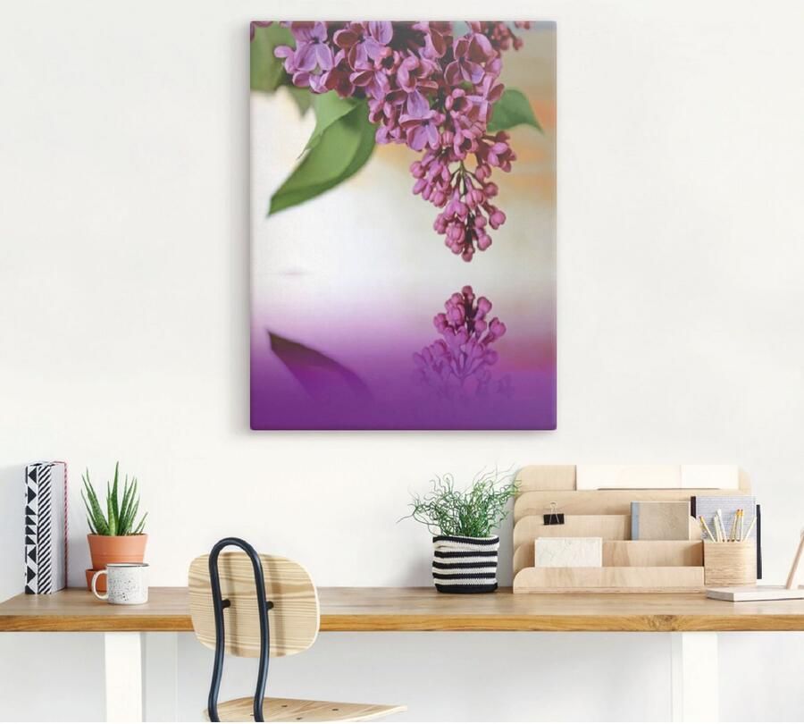 Artland Artprint op linnen Lila gespannen op een spieraam - Foto 3