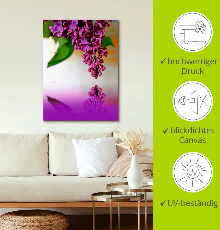 Artland Artprint op linnen Lila gespannen op een spieraam - Foto 2