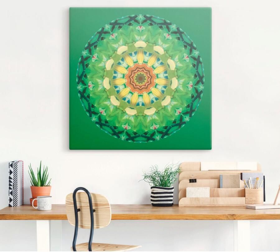 Artland Artprint op linnen Mandala II - Foto 3