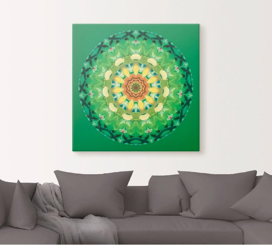 Artland Artprint op linnen Mandala II - Foto 4