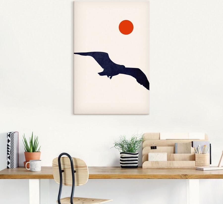 Artland Artprint op linnen Meeuw - Foto 4
