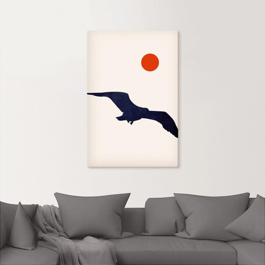 Artland Artprint op linnen Meeuw