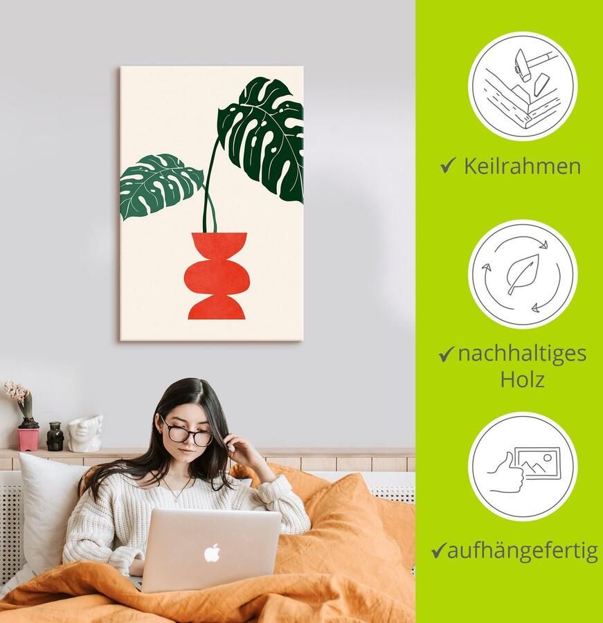 Artland Artprint op linnen Mooie dagen gespannen op een spieraam - Foto 2