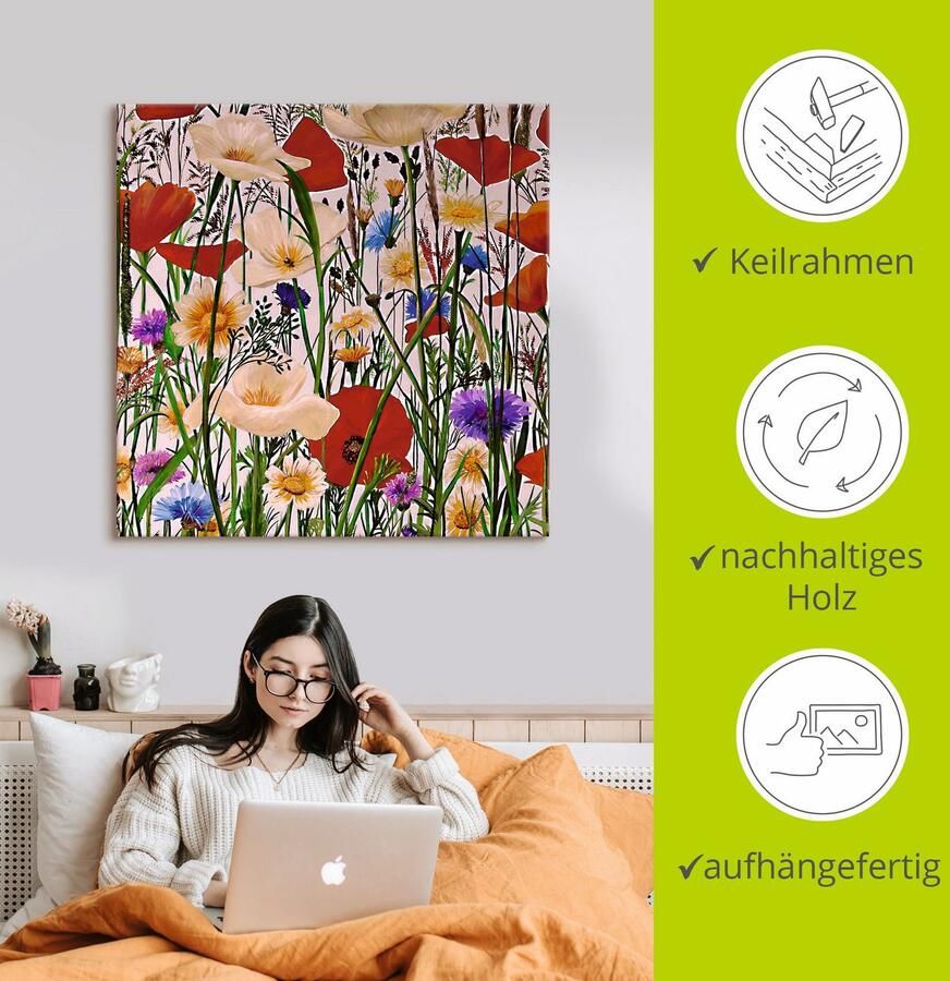 Artland Artprint op linnen Multicolour en natuurlijk - Foto 2