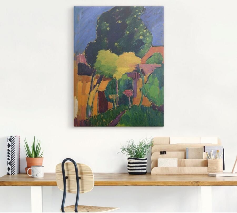 Artland Artprint op linnen Murnau. 1908 gespannen op een spieraam - Foto 3