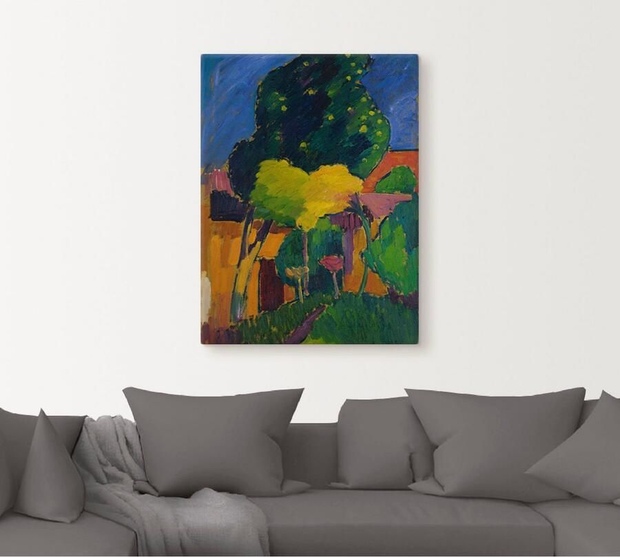 Artland Artprint op linnen Murnau. 1908 gespannen op een spieraam - Foto 4