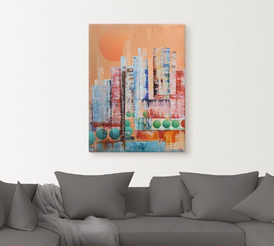 Artland Artprint op linnen New York abstract I gespannen op een spieraam - Foto 4