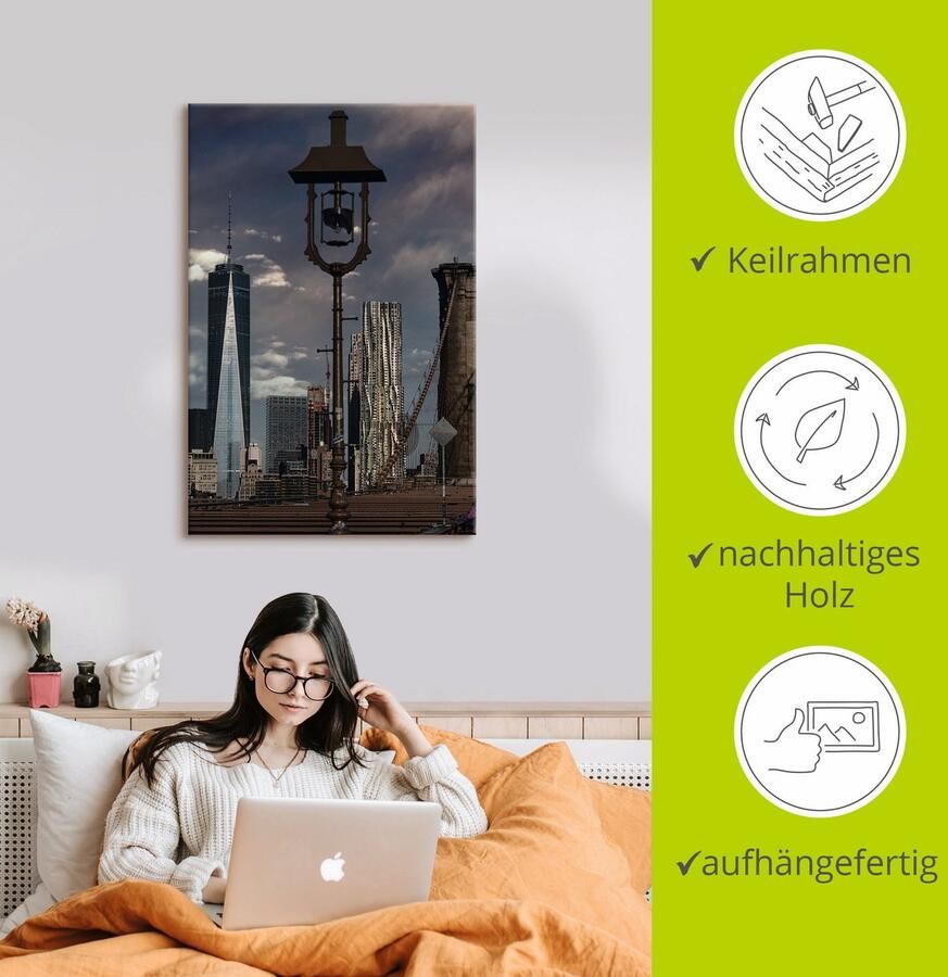 Artland Artprint op linnen New York One World Trade center - Foto 2
