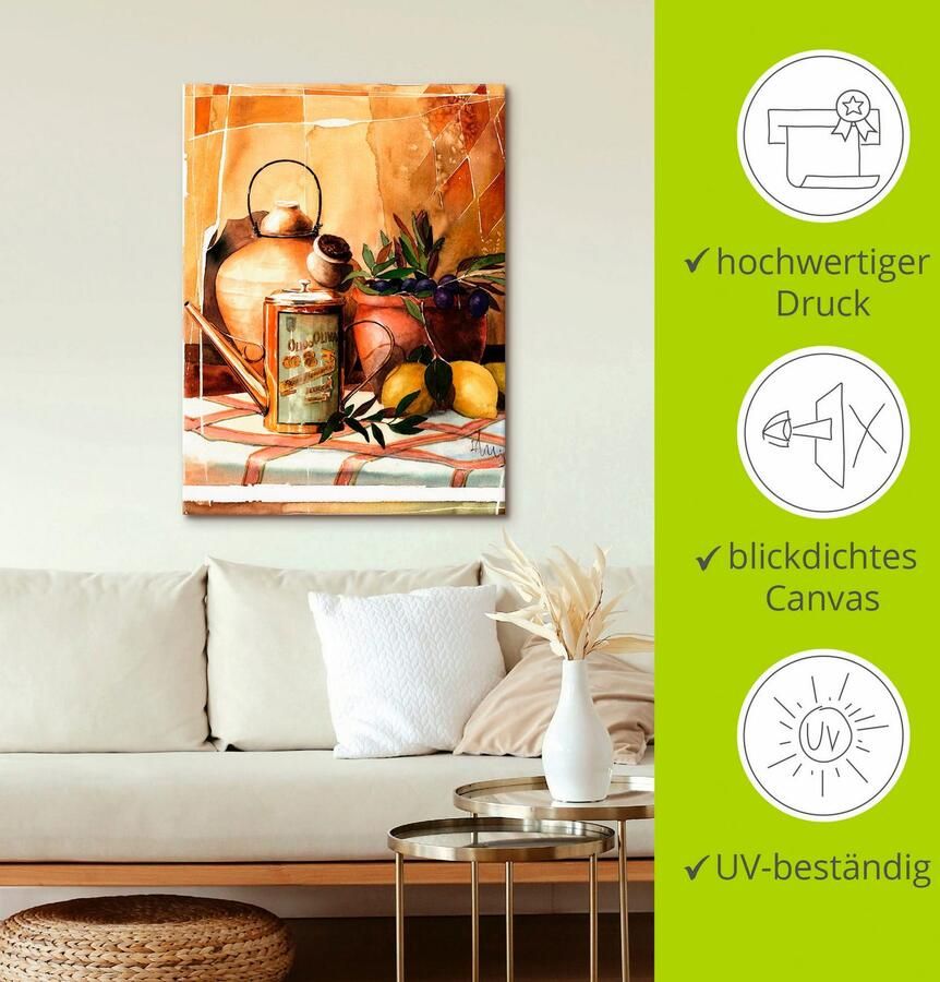 Artland Artprint op linnen Olijfolie gespannen op een spieraam - Foto 2