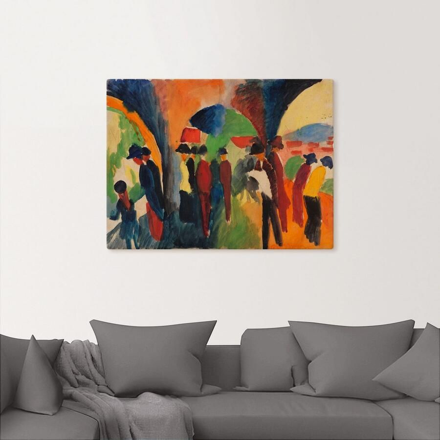 Artland Artprint op linnen Onder de arcades van Thun - Foto 2