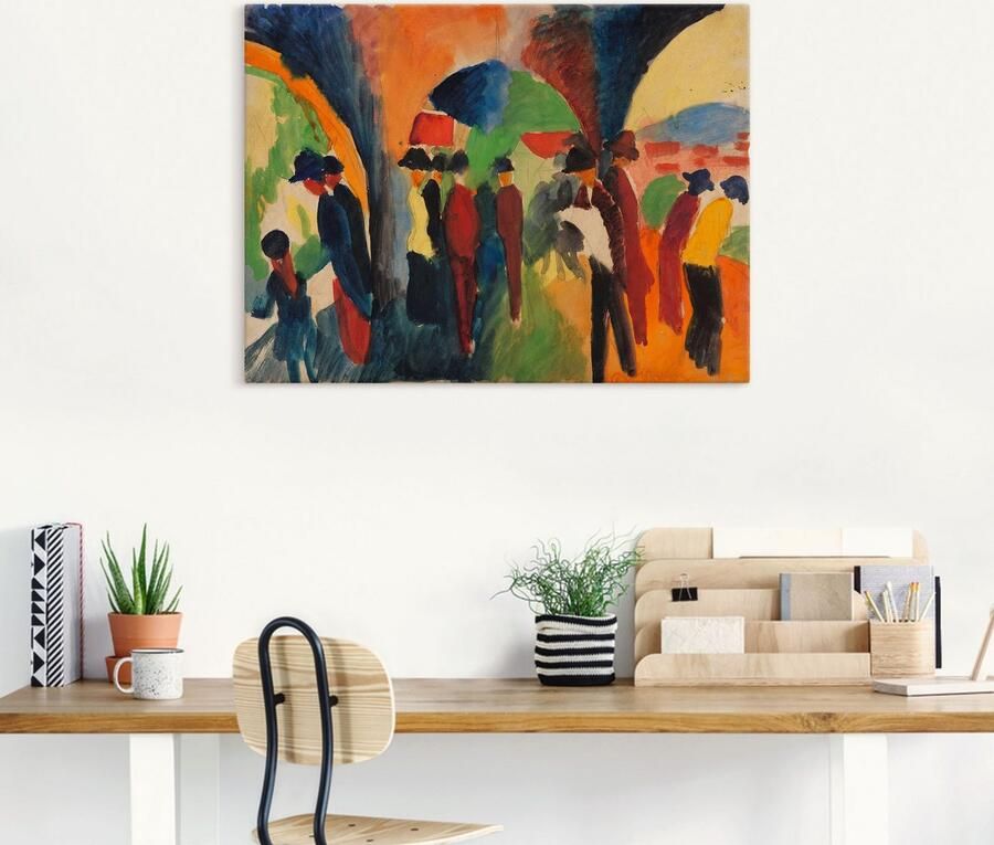 Artland Artprint op linnen Onder de arcades van Thun - Foto 5