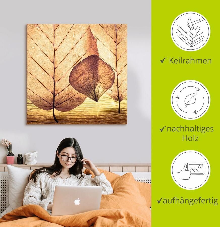 Artland Artprint op linnen Onthecht gespannen op een spieraam