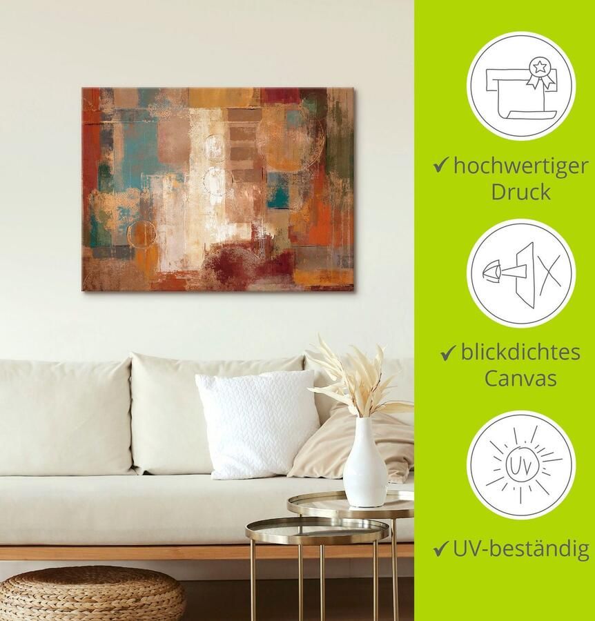 Artland Artprint op linnen Oriëntaals tochtje gespannen op een spieraam - Foto 2