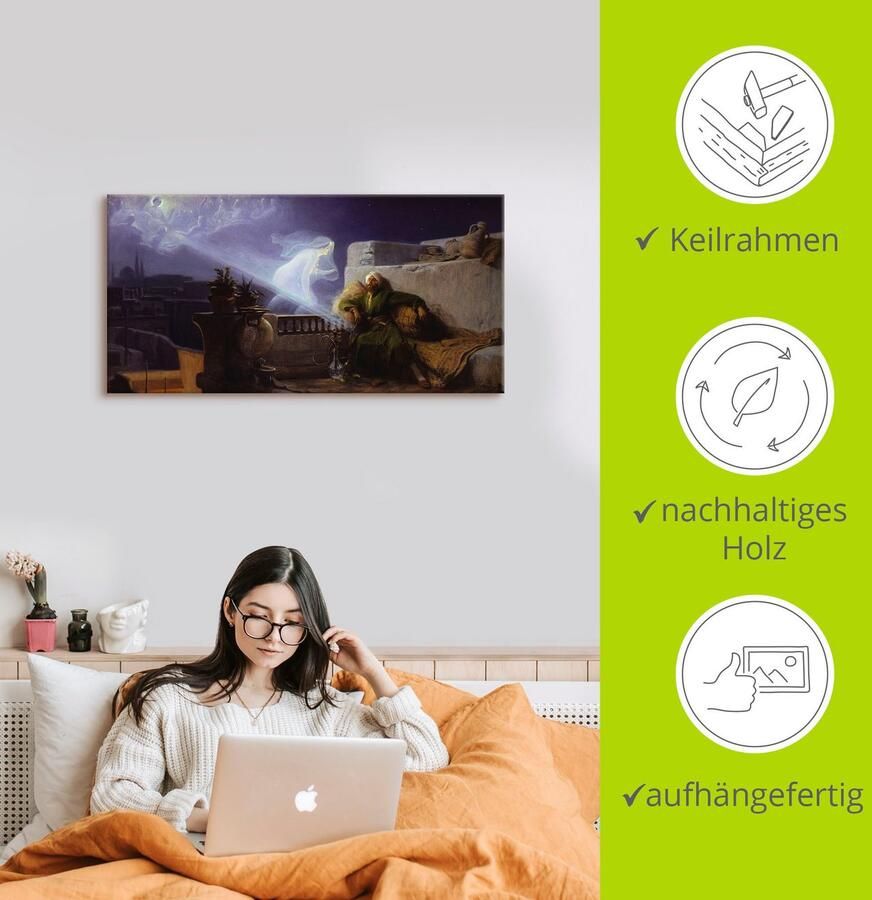 Artland Artprint op linnen Oriëntaalse droom. 1904 gespannen op een spieraam