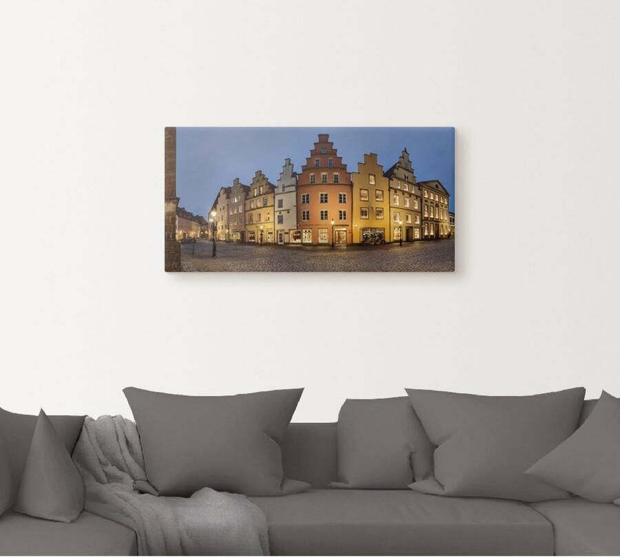 Artland Artprint op linnen Oude binnenstad Osnabrück - Foto 5