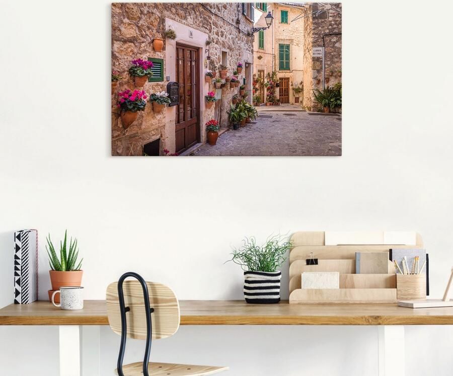 Artland Artprint op linnen Oude stadsgang in Valldemossa II - Foto 5