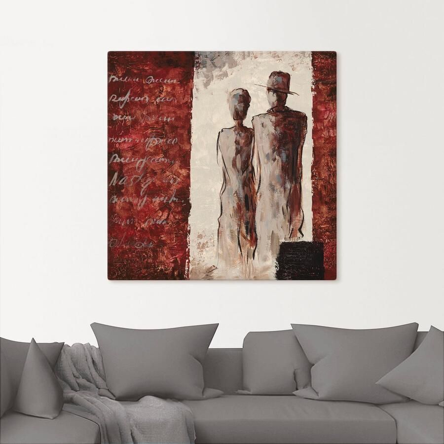 Artland Artprint op linnen Paar gespannen op een spieraam