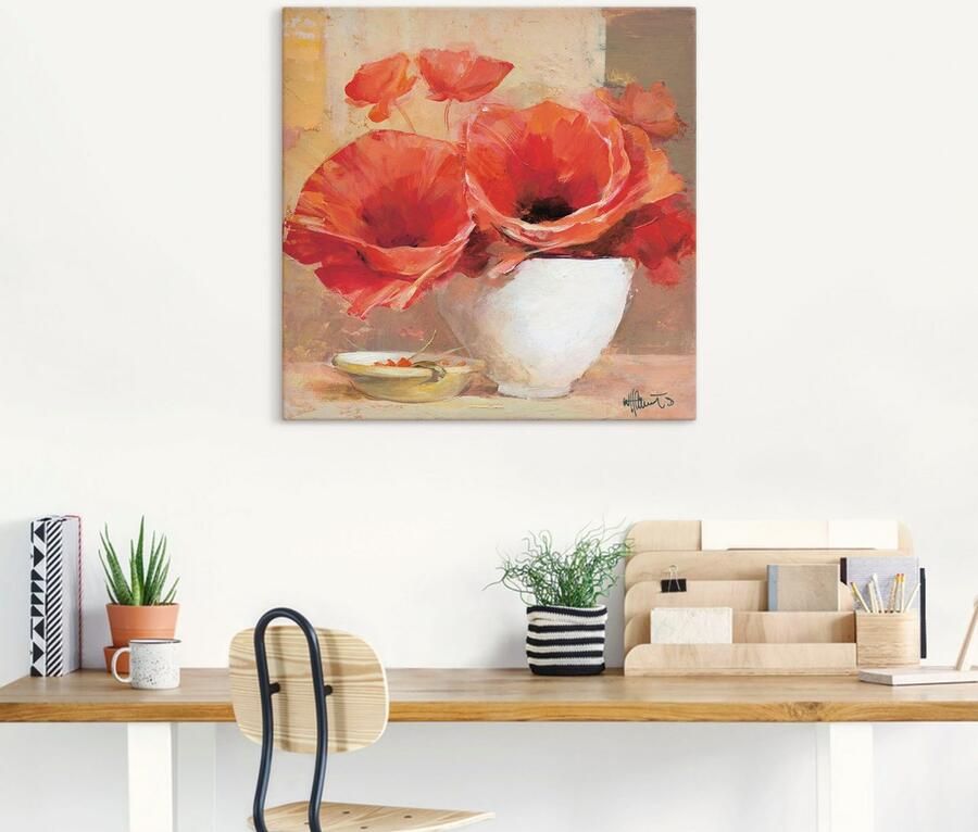 Artland Artprint op linnen Papaver II - Foto 5