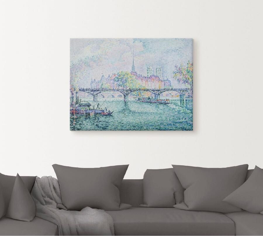 Artland Artprint op linnen Parijs blik op Ile de la Cité. 1913 - Foto 4