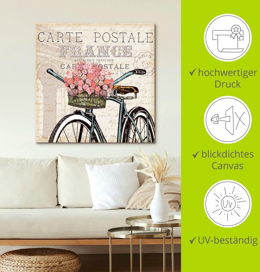 Artland Artprint op linnen Parijs Trip II gespannen op een spieraam - Foto 2