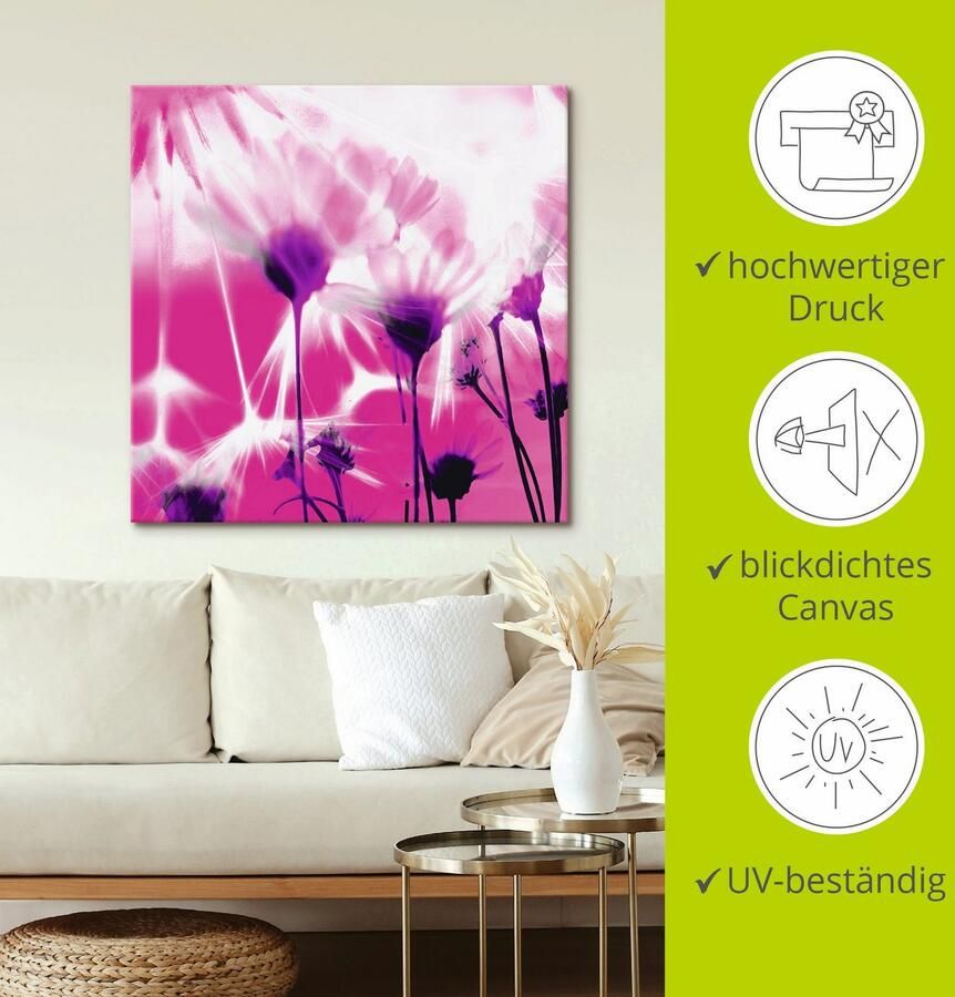 Artland Artprint op linnen Pluizenbol abstract gespannen op een spieraam - Foto 2