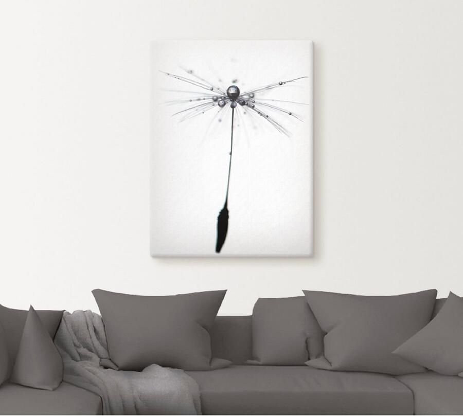 Artland Artprint op linnen Pluizenbol Alone gespannen op een spieraam - Foto 4