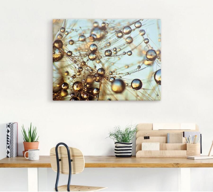 Artland Artprint op linnen Pluizenbol duizend druppel - Foto 5