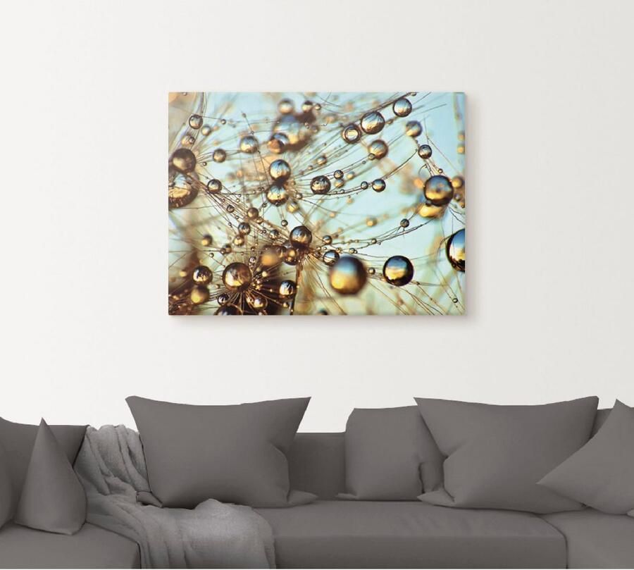 Artland Artprint op linnen Pluizenbol duizend druppel - Foto 5