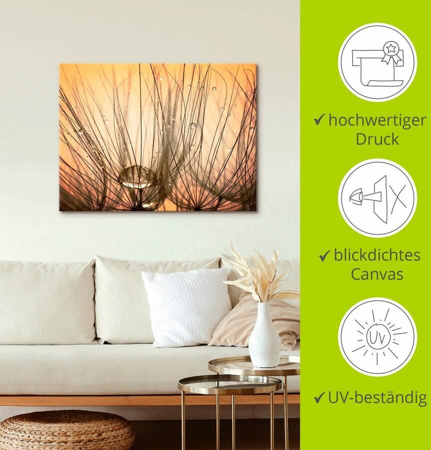 Artland Artprint op linnen Pluizenbol I gespannen op een spieraam - Foto 2