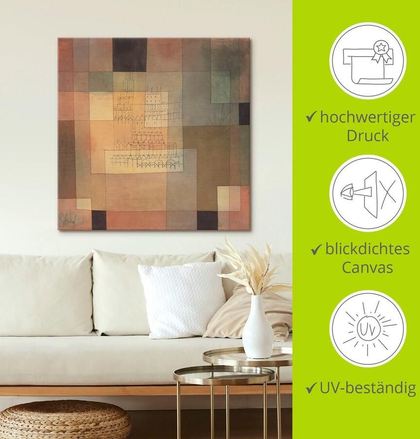 Artland Artprint op linnen Polyfone architectuur. 1930 - Foto 3