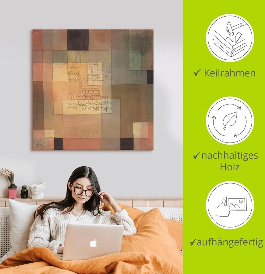 Artland Artprint op linnen Polyfone architectuur. 1930 - Foto 2