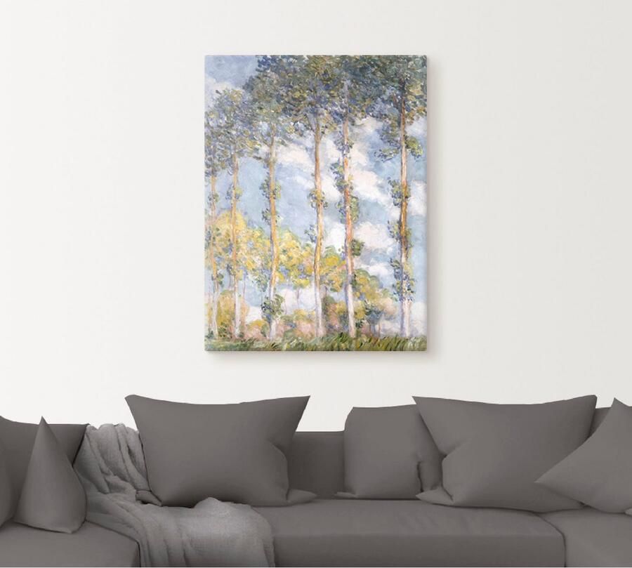 Artland Artprint op linnen Populieren. 1881 gespannen op een spieraam - Foto 4