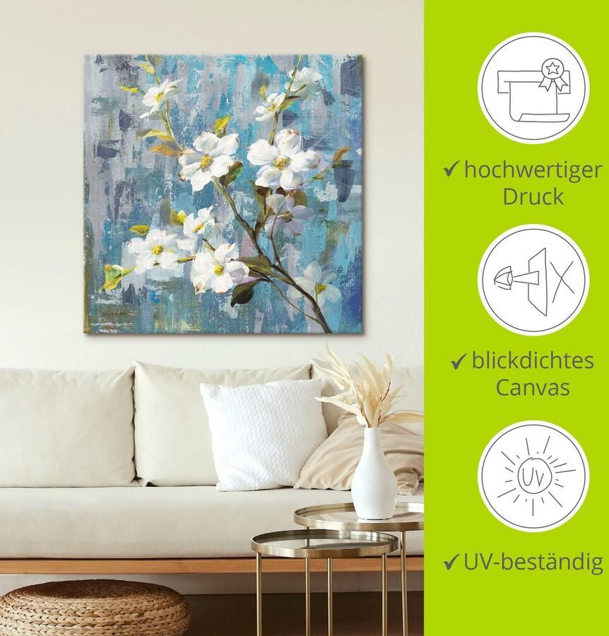 Artland Artprint op linnen Prachtige magnolia II - Foto 3