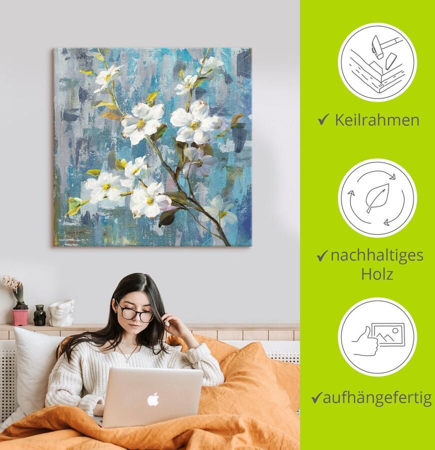 Artland Artprint op linnen Prachtige magnolia II - Foto 2