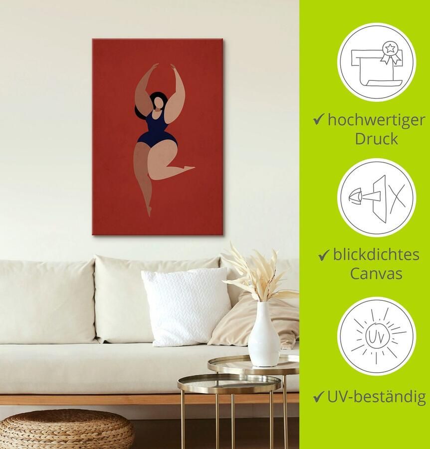 Artland Artprint op linnen Prima ballerina's gespannen op een spieraam - Foto 3